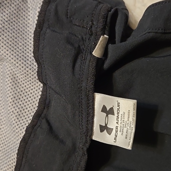 Under Armour Men Sz Sm Black Lightweight Full Zip-Up Windbreaker Inside Pockets - Picture 10 of 10